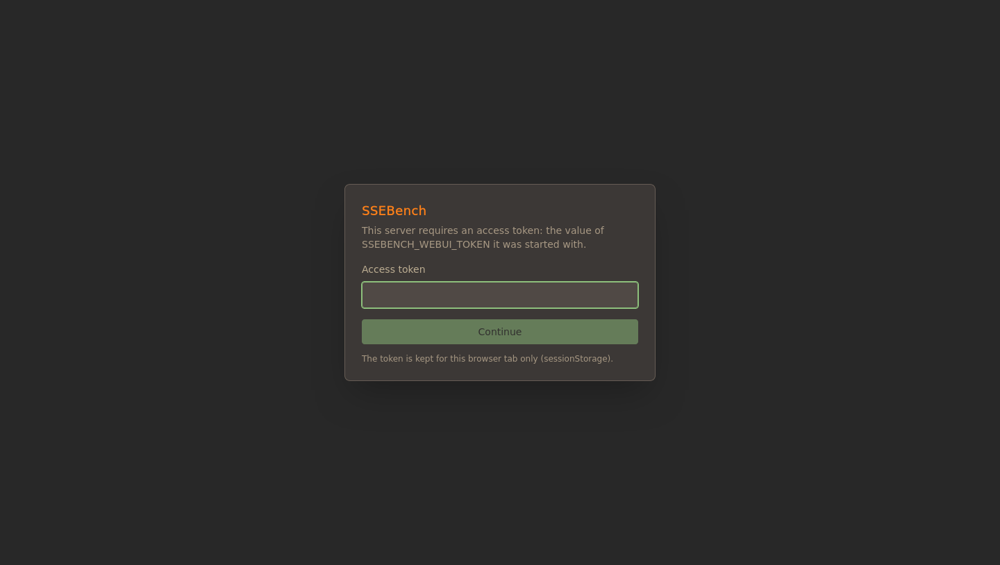 The prompt for the access token